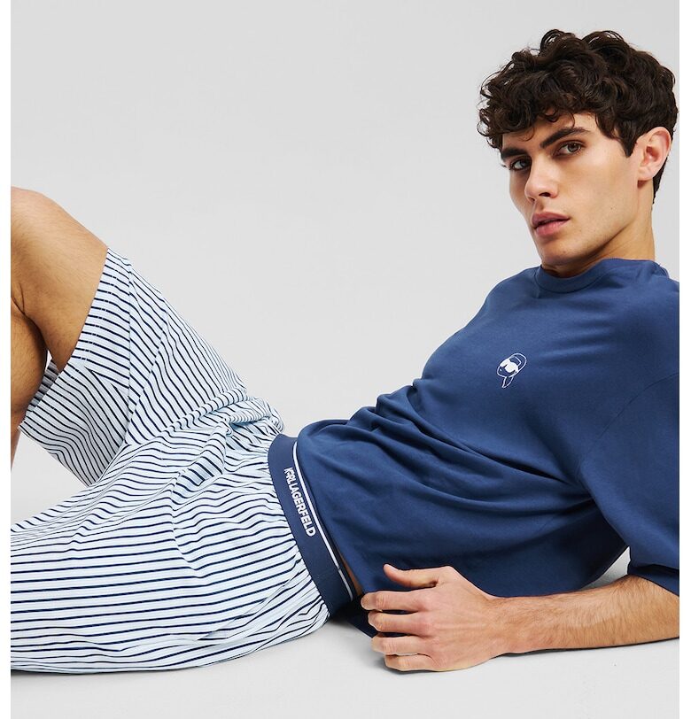 Свободна къса пижама с органичен памук Karl Lagerfeld