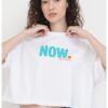 Свободна къса тениска от памук CALVIN KLEIN JEANS