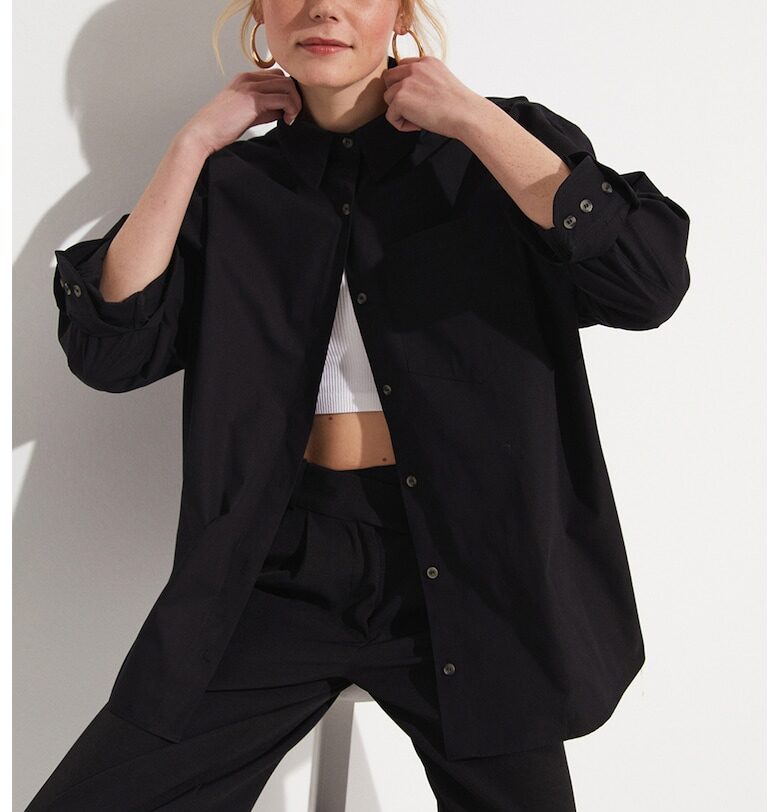 Свободна памучна риза с джоб June