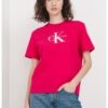 Свободна памучна тениска с лого CALVIN KLEIN JEANS