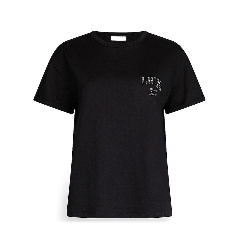 Свободна памучна тениска с лого Liu Jo