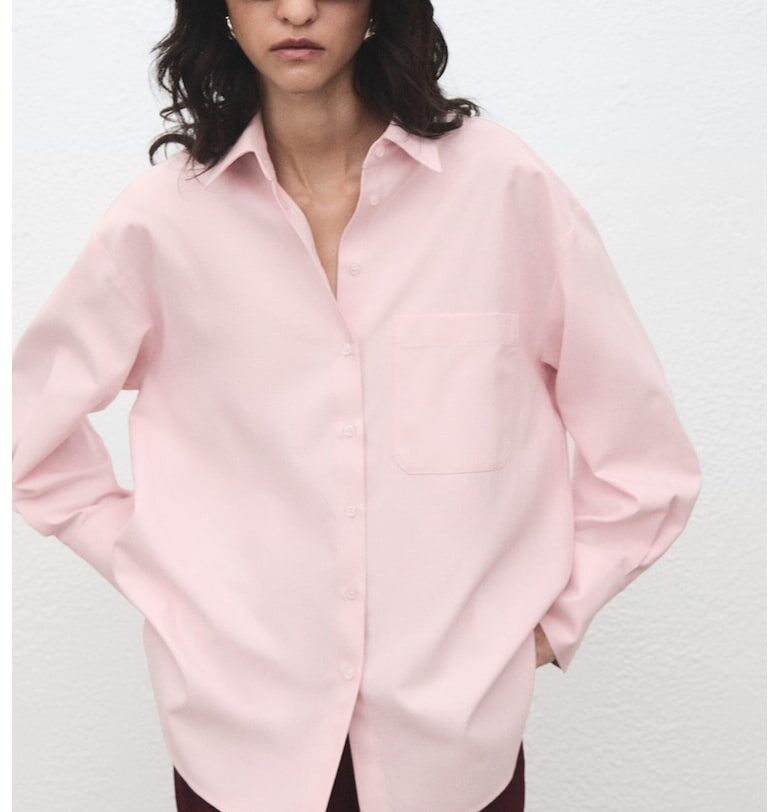 Свободна риза с джоб Mango