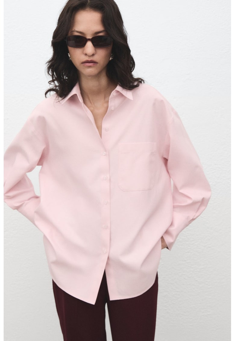 Свободна риза с джоб Mango