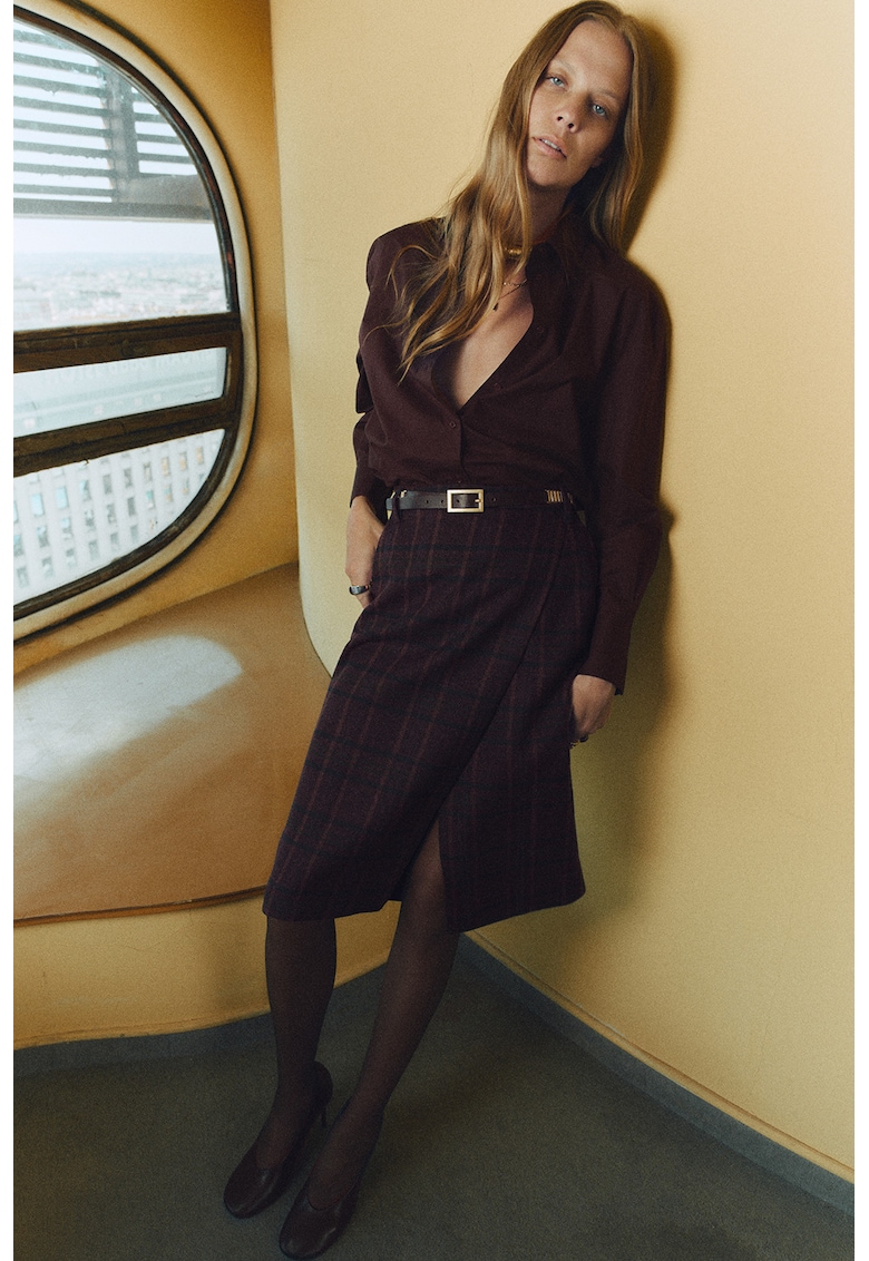 Свободна риза с дълги ръкави Mango