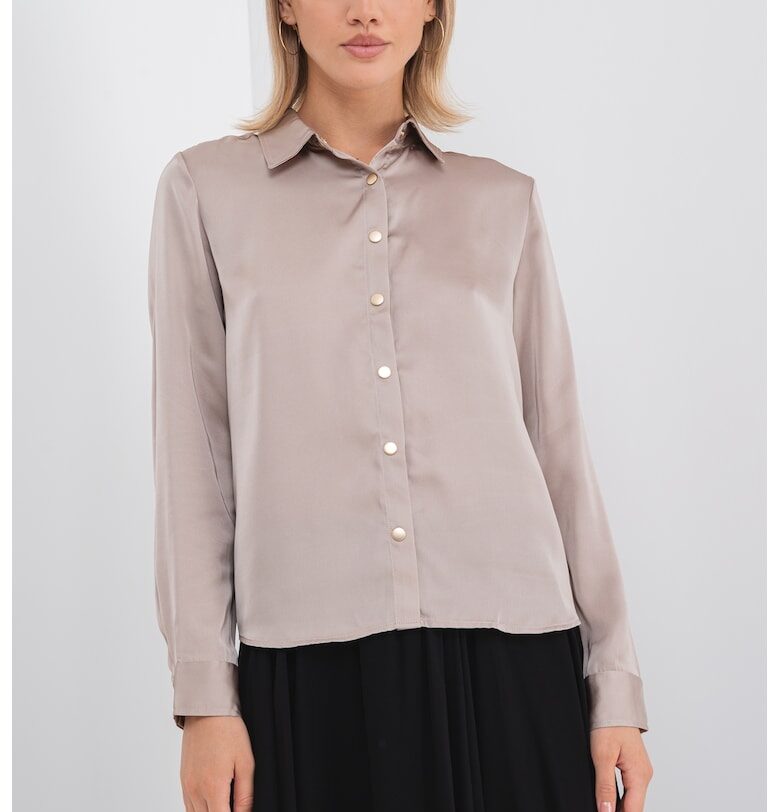 Свободна риза с дълги ръкави Only