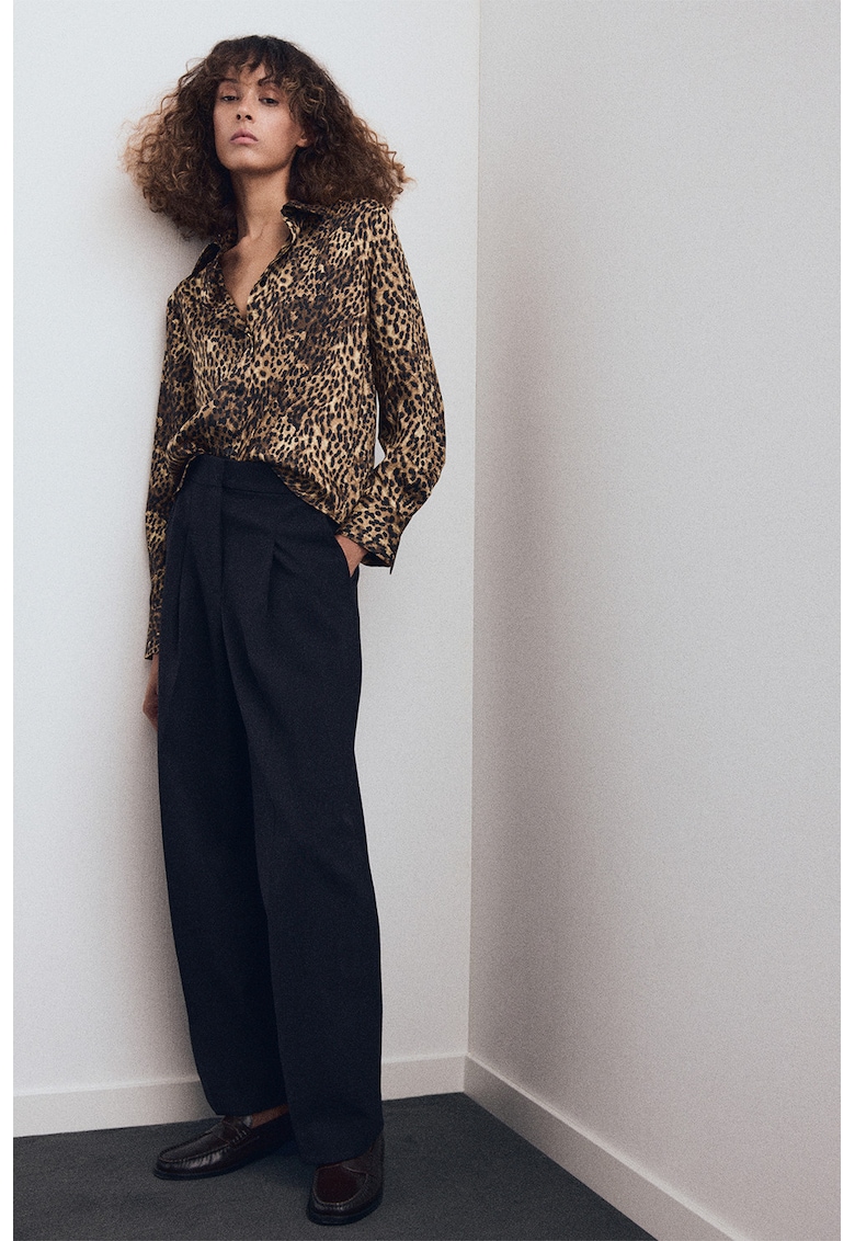 Свободна риза с животински принт Mango