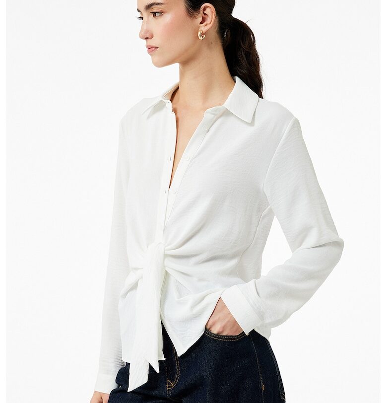 Свободна риза с фронтален възел KOTON