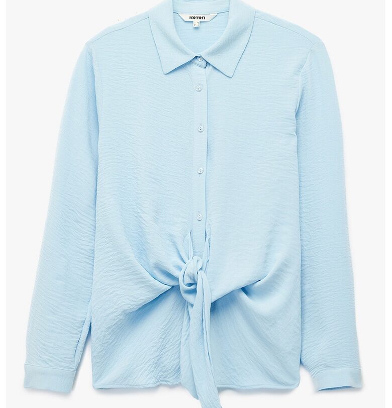 Свободна риза с фронтален възел KOTON