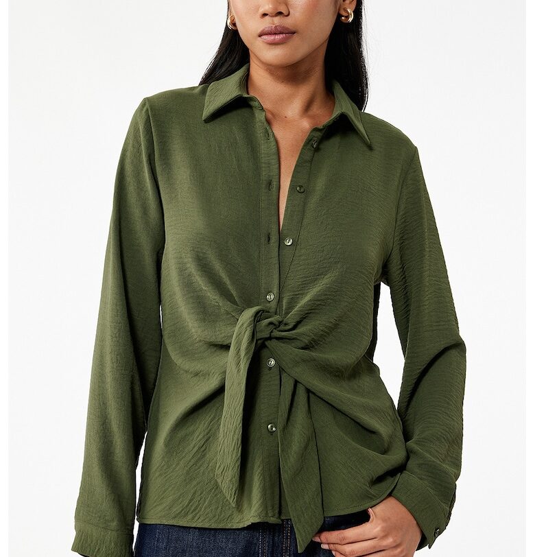 Свободна риза с фронтален възел KOTON