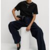 Свободна тениска с декоративни камъни Marks  Spencer