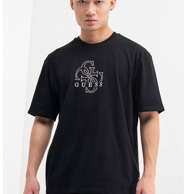 Свободна тениска с лого на гърдите GUESS