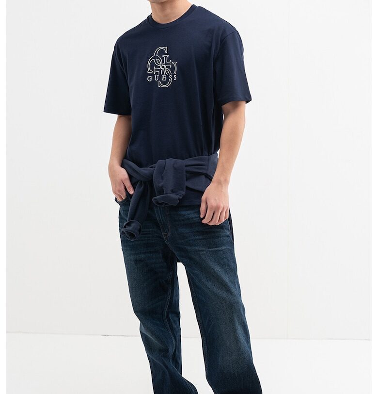 Свободна тениска с лого на гърдите GUESS