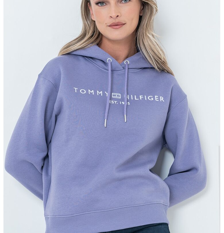 Свободно худи с връзка и бродирано лого Tommy Hilfiger