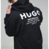 Свободно худи с контрастно лого HUGO