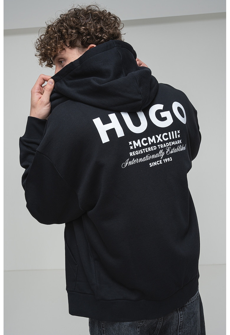 Свободно худи с контрастно лого HUGO