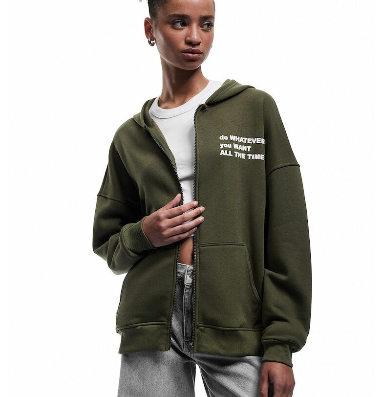 Свободно худи с цип KOTON