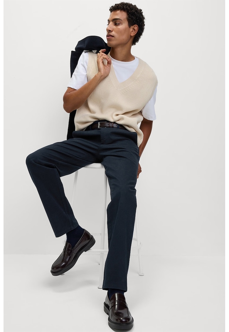 Скосен панталон със средна талия Marks  Spencer