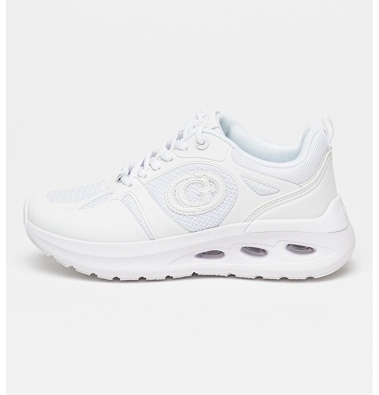 Скосени мрежести маратонки с еко кожа GUESS