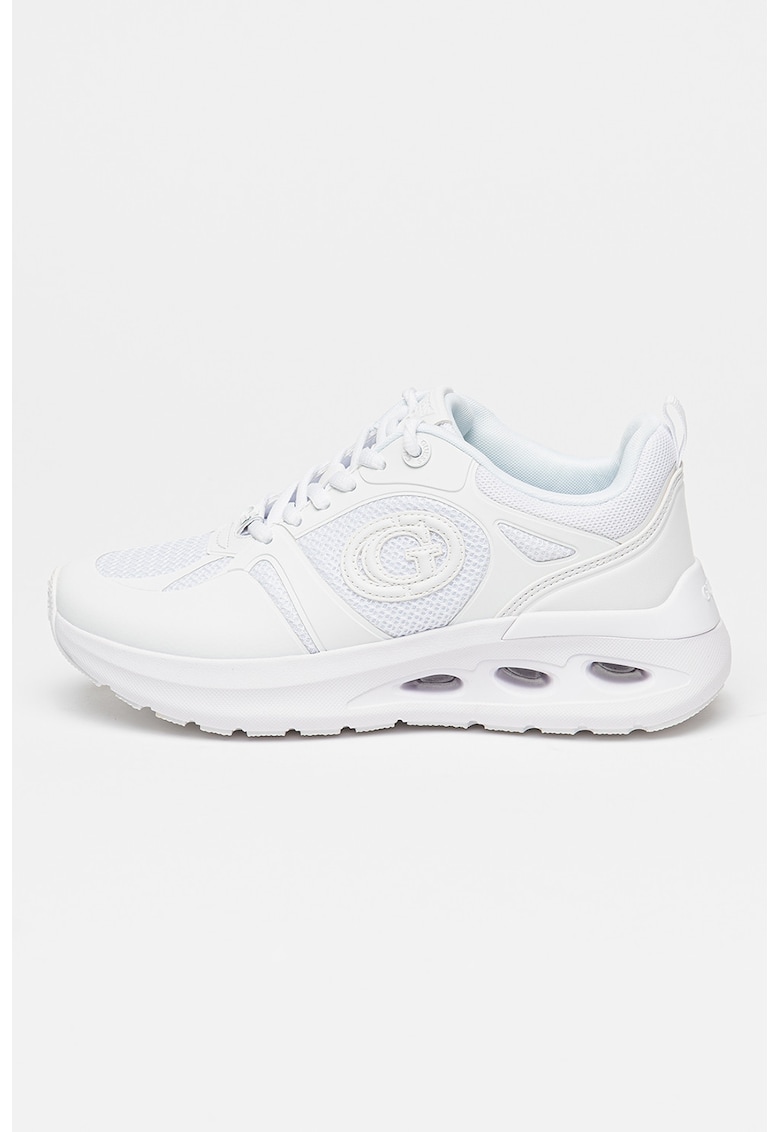 Скосени мрежести маратонки с еко кожа GUESS