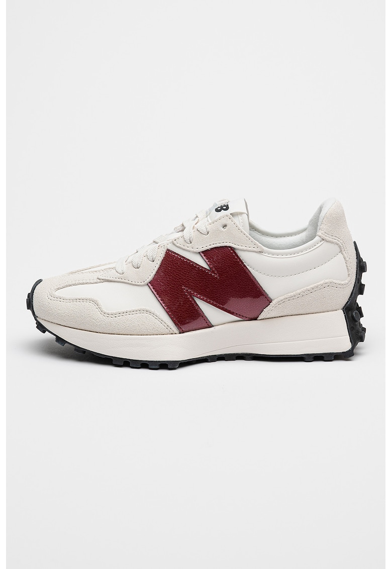 Скосени спортни обувки 327 с кожа New Balance
