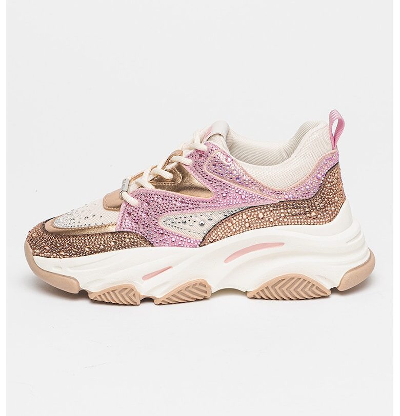 Скосени спортни обувки с декоративни камъни Steve Madden