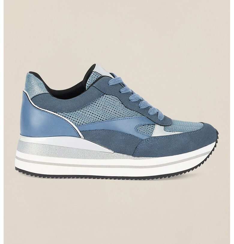 Скосени спортни обувки с покритие от еко велур Oltre