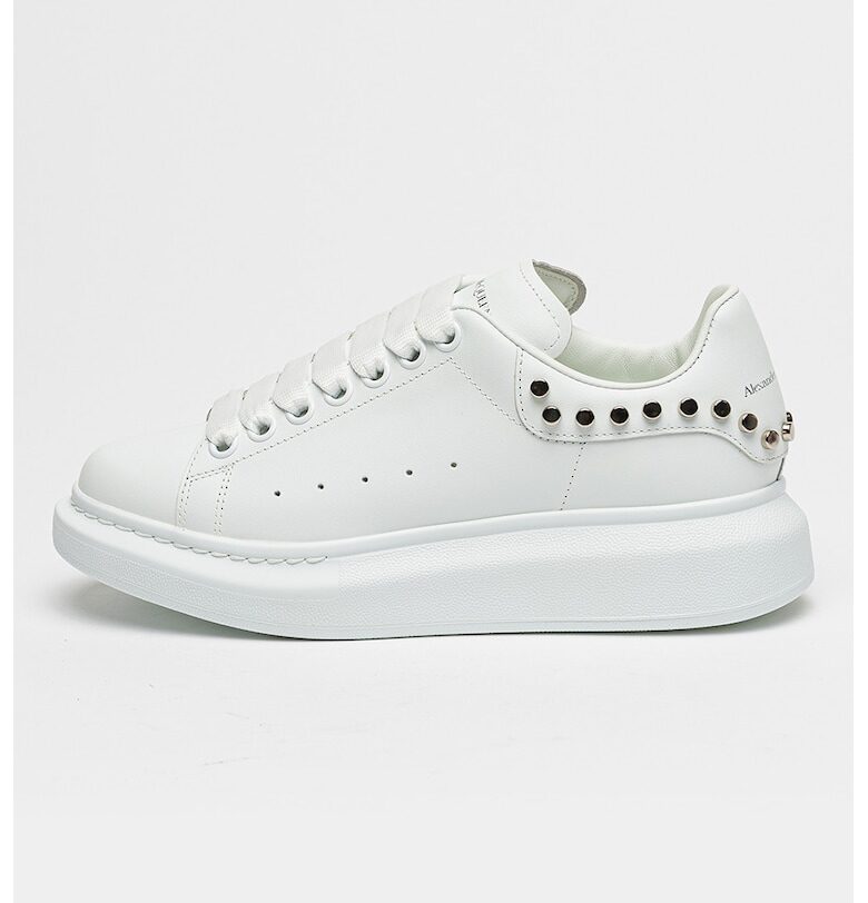 Скосени тренировъчни обувки от кожа с капси Alexander Mcqueen