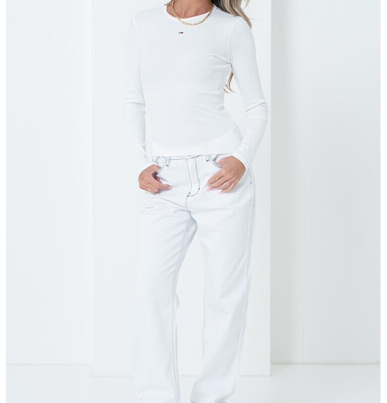 Слим блуза с бродирано лого Tommy Jeans