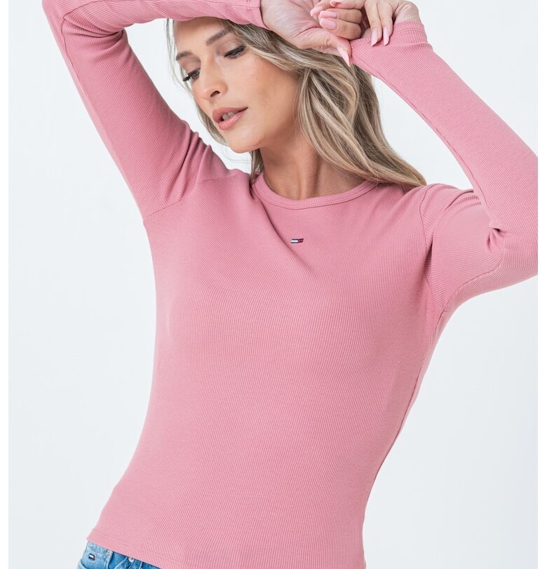 Слим блуза с бродирано лого Tommy Jeans
