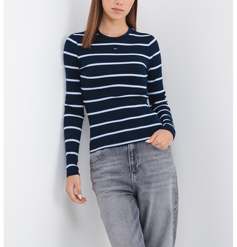 Слим блуза с бродирано лого Tommy Jeans