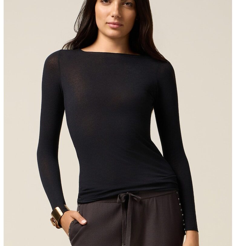 Слим блуза с модал и кашмир Oltre