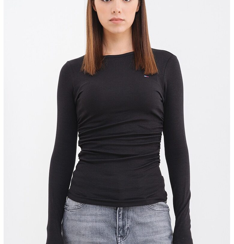 Слим блуза с набрани страни Tommy Jeans
