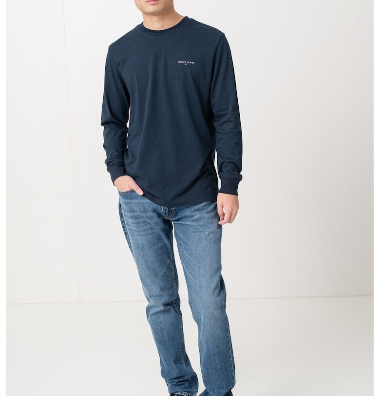 Слим блуза с овално деколте Tommy Jeans
