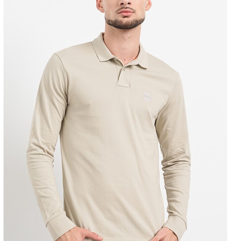 Слим блуза с яка BOSS