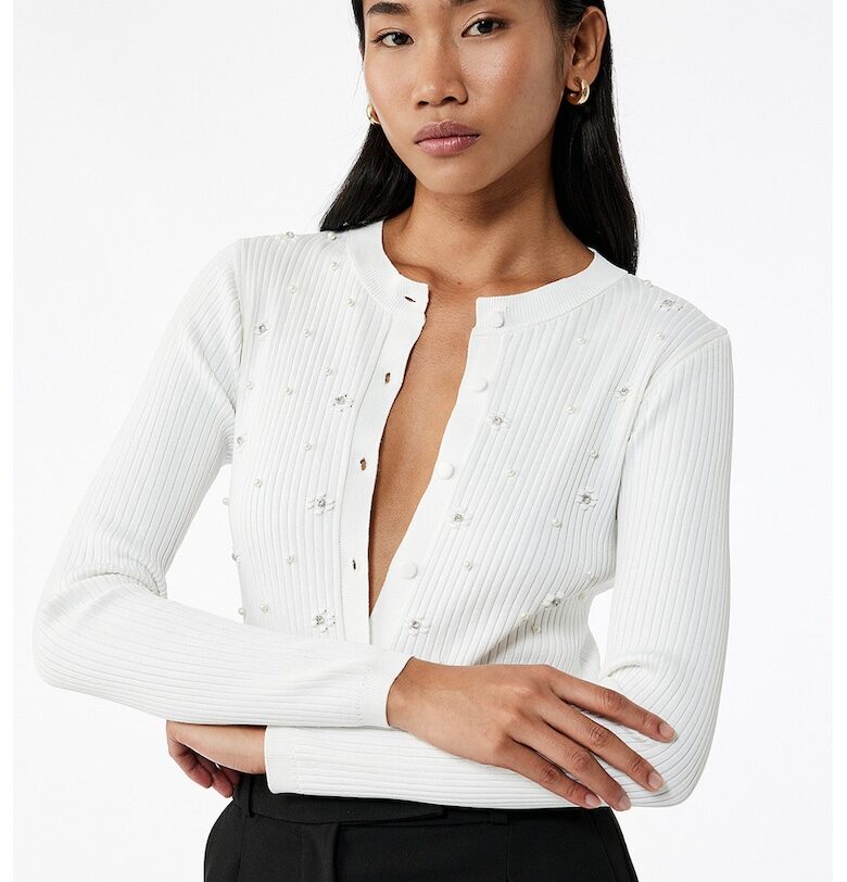 Слим жилетка с декоративни камъни KOTON