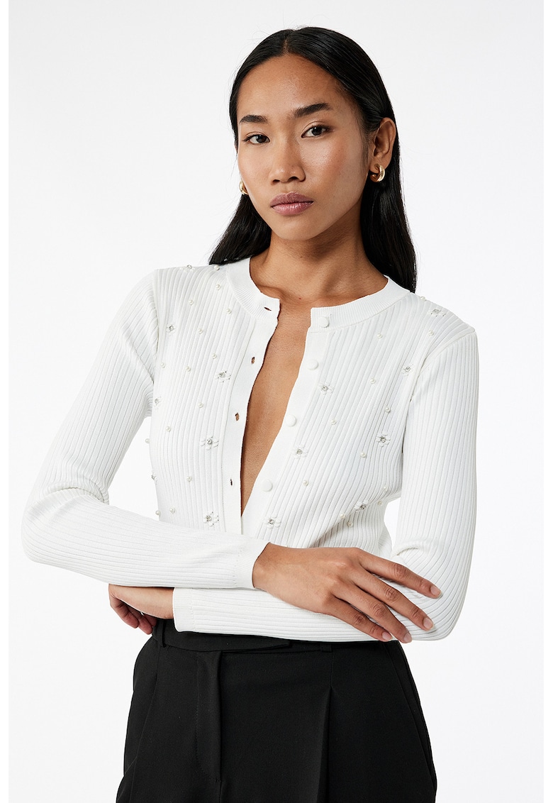 Слим жилетка с декоративни камъни KOTON