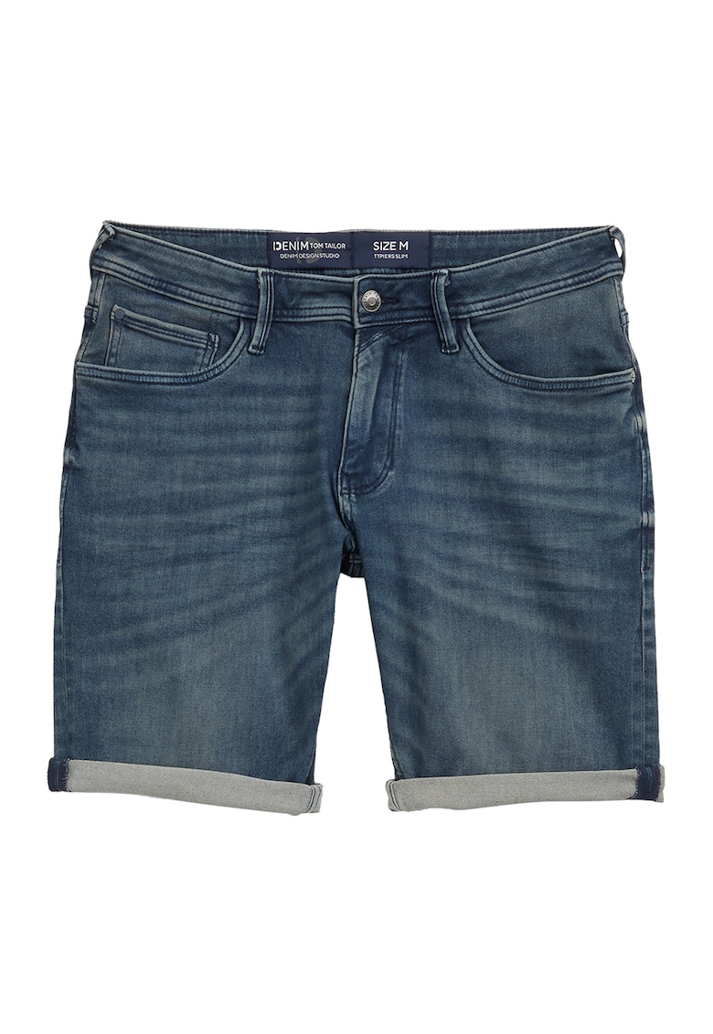 Слим къс панталон от деним Tom Tailor
