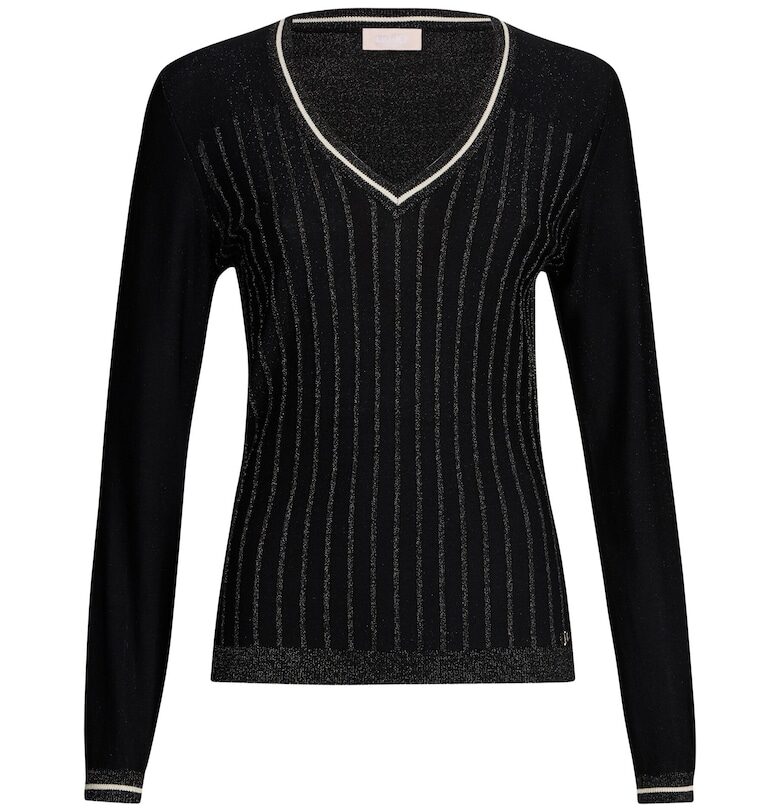 Слим пуловер с шпиц Liu Jo