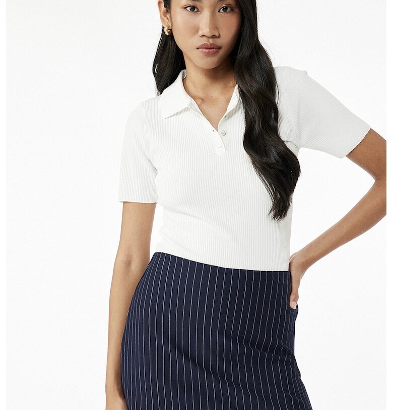 Слим пуловер с яка KOTON