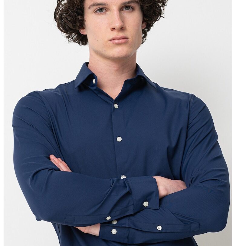 Слим риза с копчета на маншетите CALVIN KLEIN