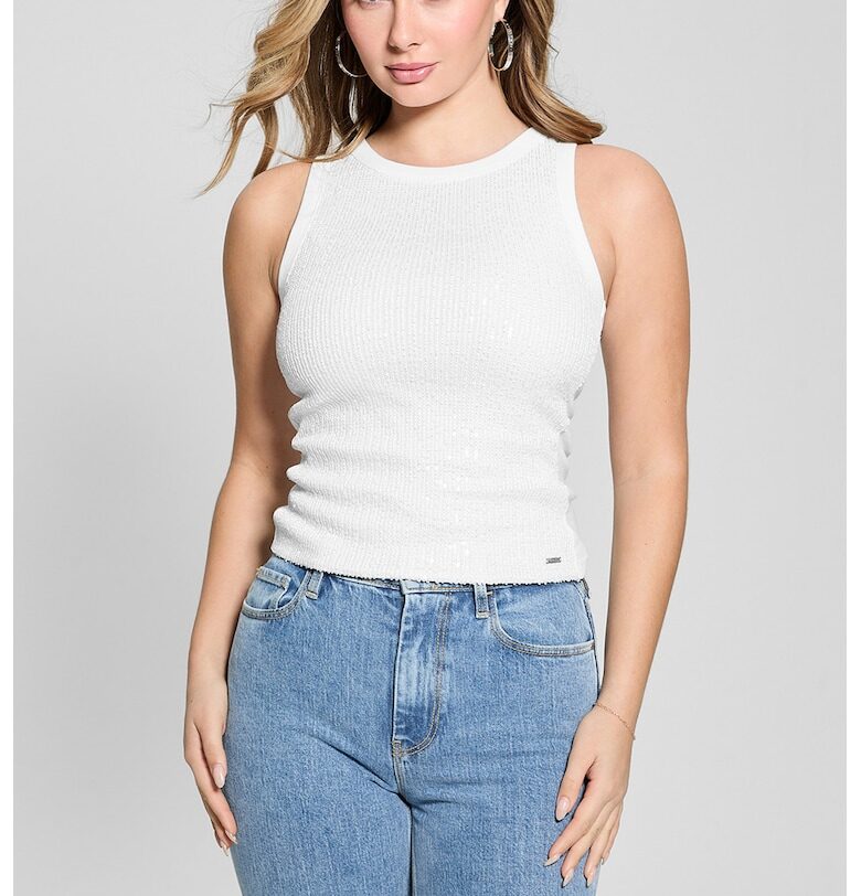 Слим танк топ с пайети GUESS