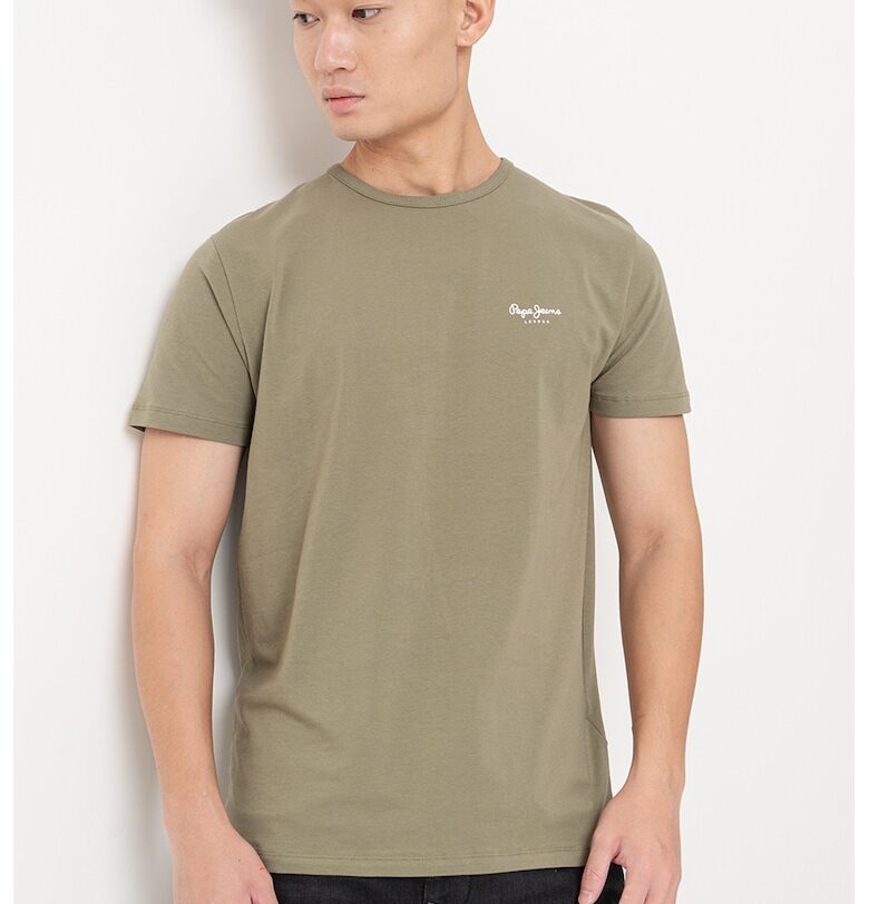 Слим тениска с лого Pepe Jeans London