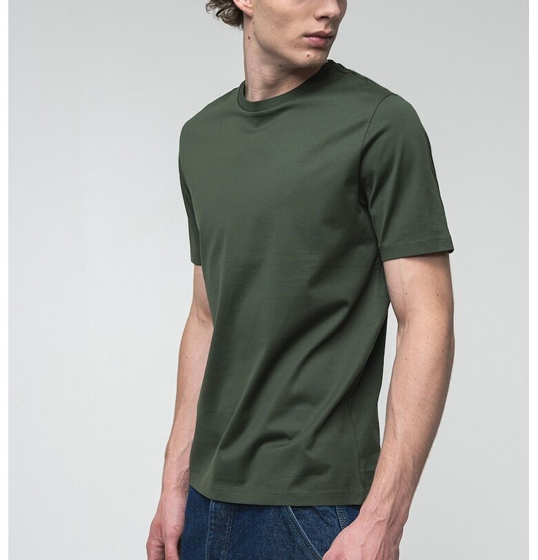 Слим тениска с овално деколте HUGO