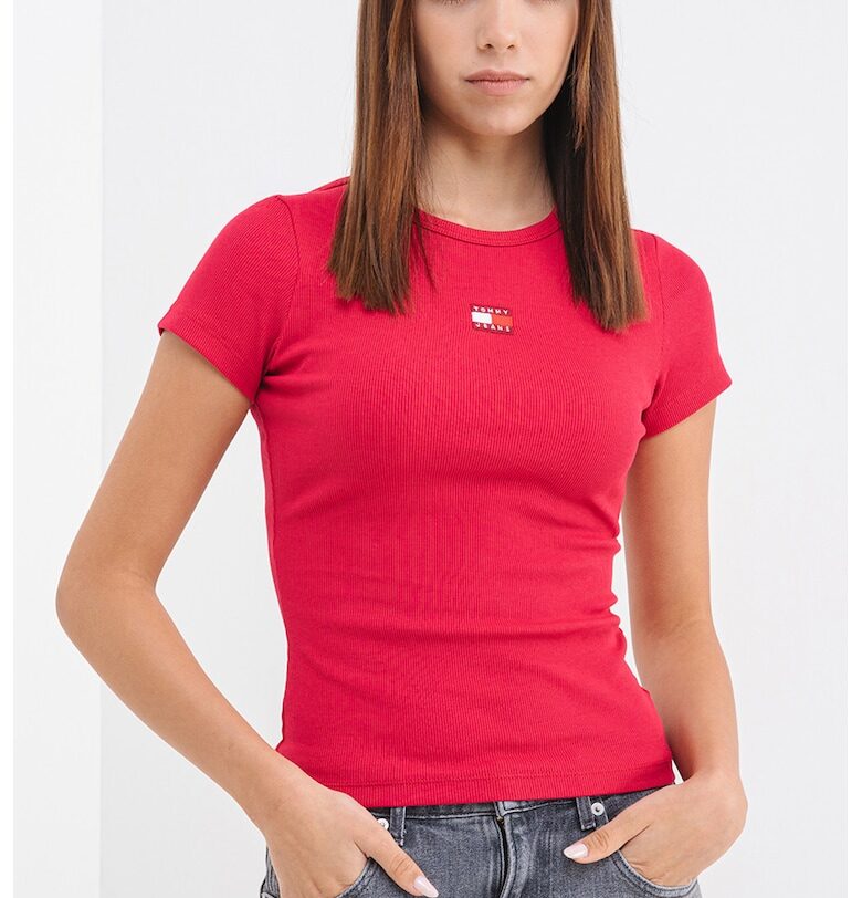 Слим тениска с рипс Tommy Jeans
