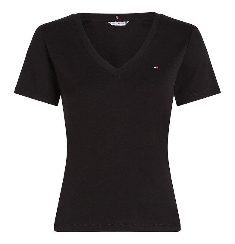 Слим тениска с шпиц Tommy Hilfiger