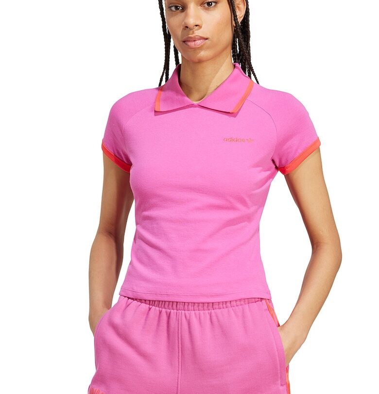 Слим тениска с яка adidas Originals
