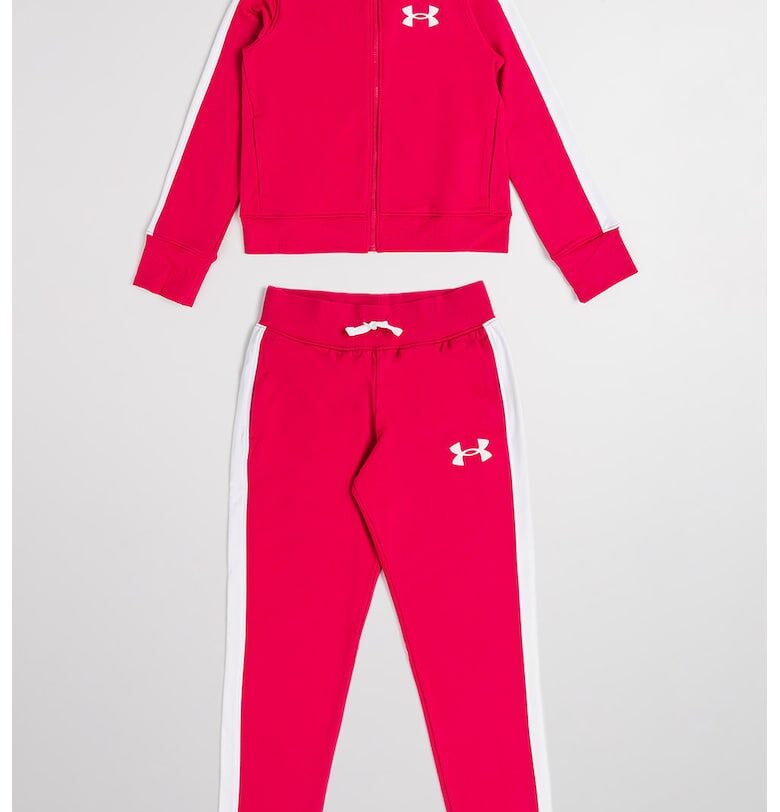 Спортен екип с цип и контрастни ленти встрани Under Armour