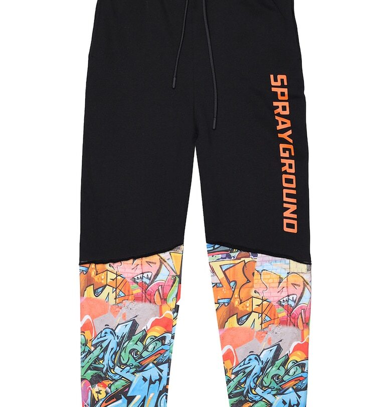 Спортен панталон с графична шарка Sprayground
