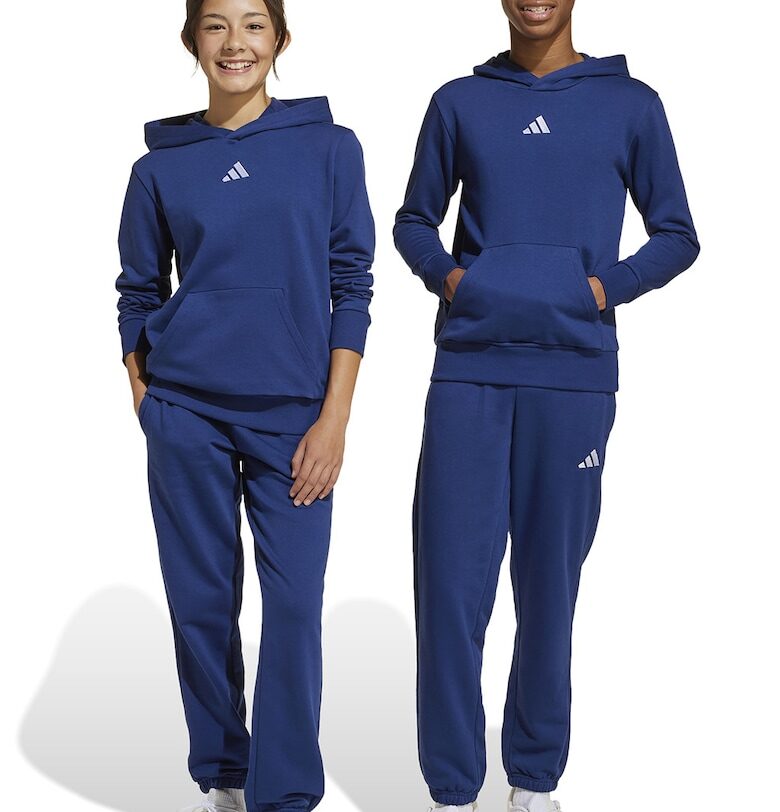 Спортен панталон с памук и връзка adidas Sportswear