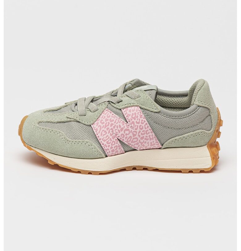 Спортни обувки 327 с животинска шарка и велур New Balance